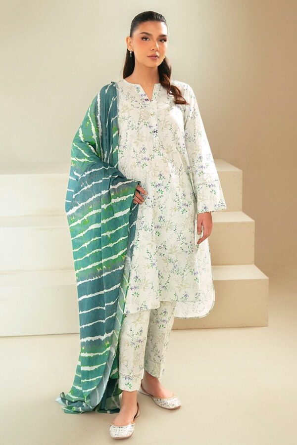 Cross Stitch Laurel Mint 3 Piece Lawn Suit