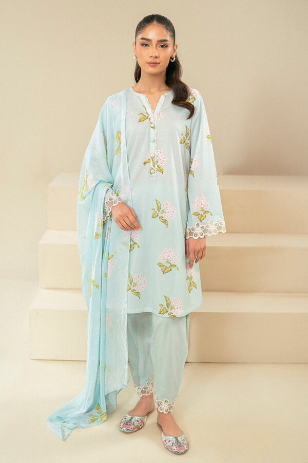 Cross Stitch Dim Gray 3 Piece Lawn Suit