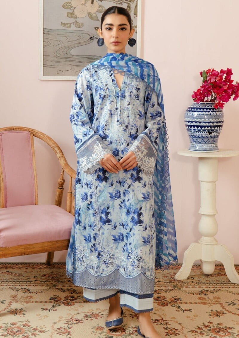 Afrozeh Al24 10 Merial Malina Lawn Collection