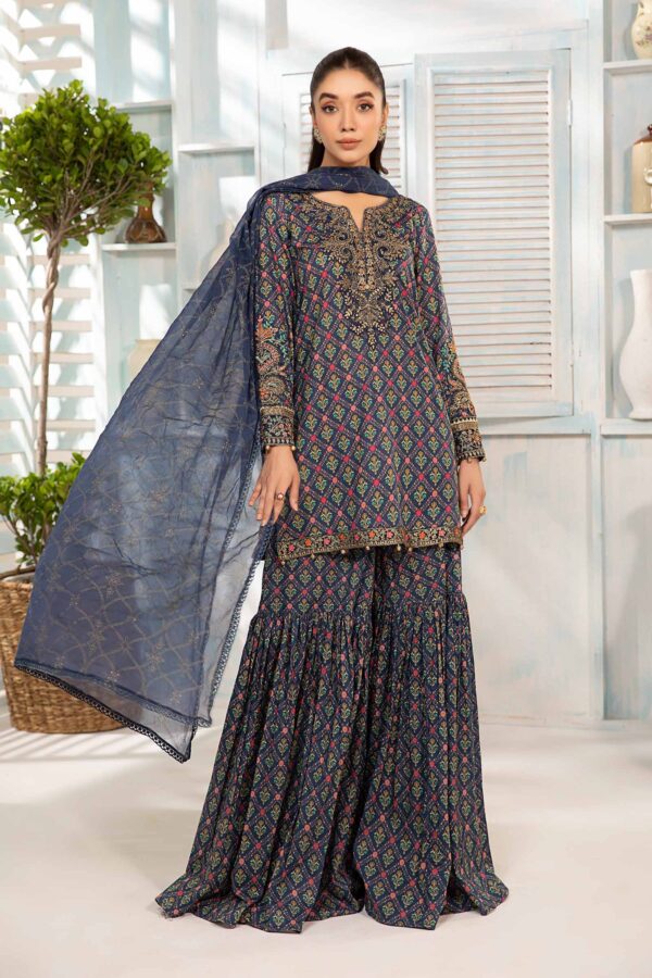 Motifz 4695 Isabella Dyed Crepe Stitched Collection 24