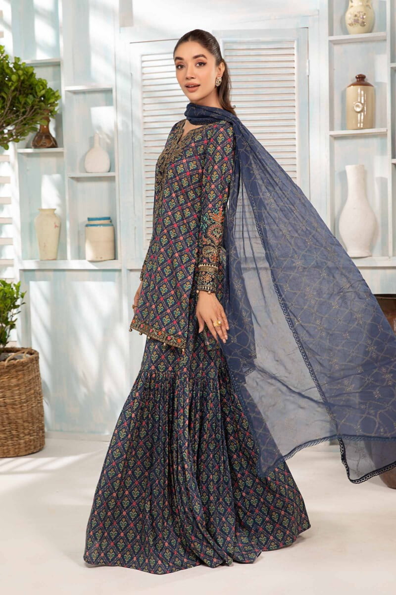 Motifz 4695 Isabella Dyed Crepe Stitched Collection 24