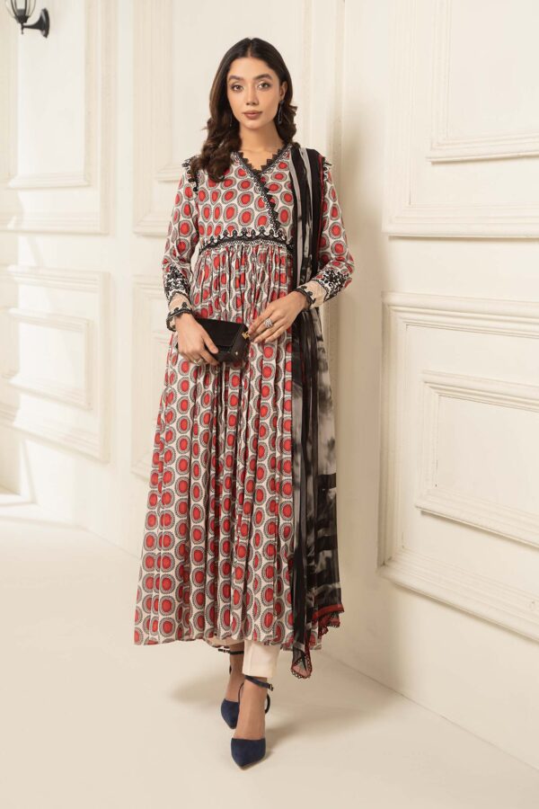 Farasha Black Scarlet Printed Essentials Collection 24