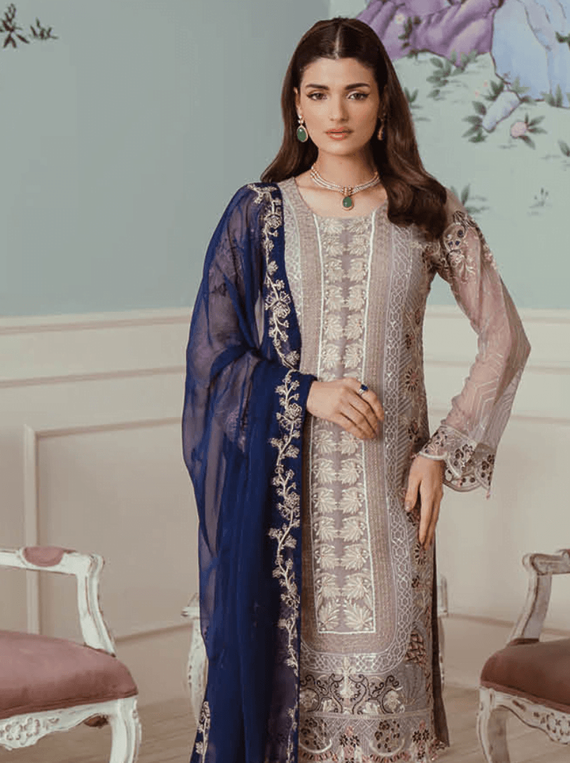 Ramsha F-2503 Embroidered Luxury Chiffon 3 Piece Collection 2024