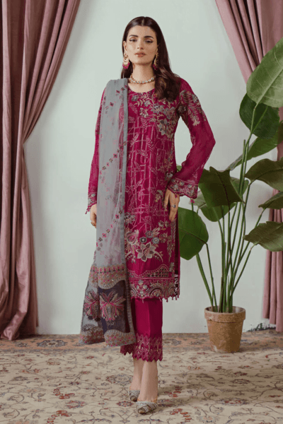 Ramsha F-2506 Embroidered Luxury Chiffon 3 Piece Collection 2024