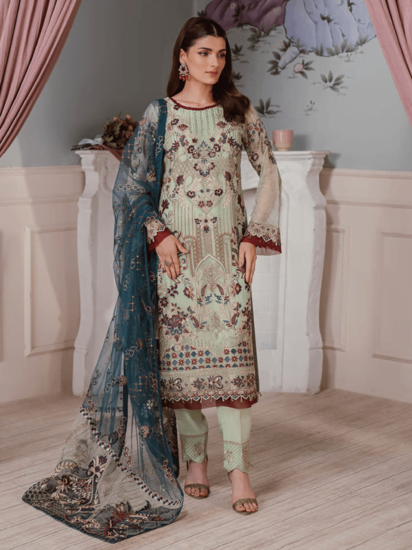 Ramsha F-2507 Embroidered Luxury Chiffon 3 Piece Collection 2024