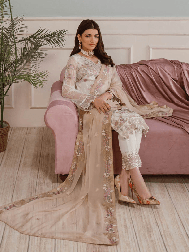 Ramsha F-2508 Embroidered Luxury Chiffon 3 Piece Collection 2024