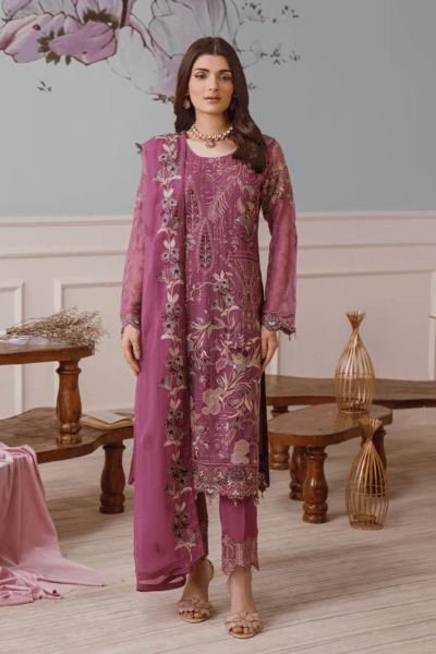 Ramsha F-2509 Embroidered Luxury Chiffon 3 Piece Collection 2024