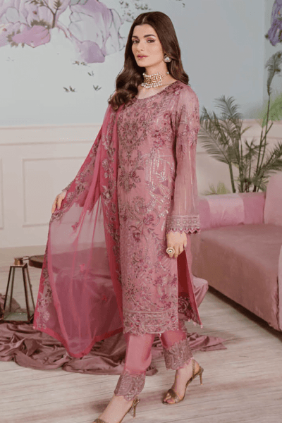 Ramsha F-2511 Embroidered Luxury Chiffon 3 Piece Collection 2024