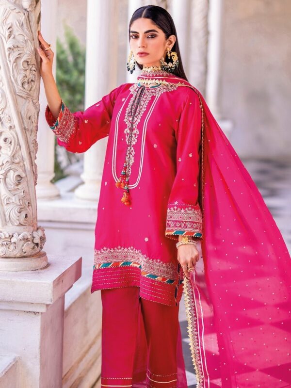 Gul Ahmed Fe-42012 Festive Silk Collection 2024