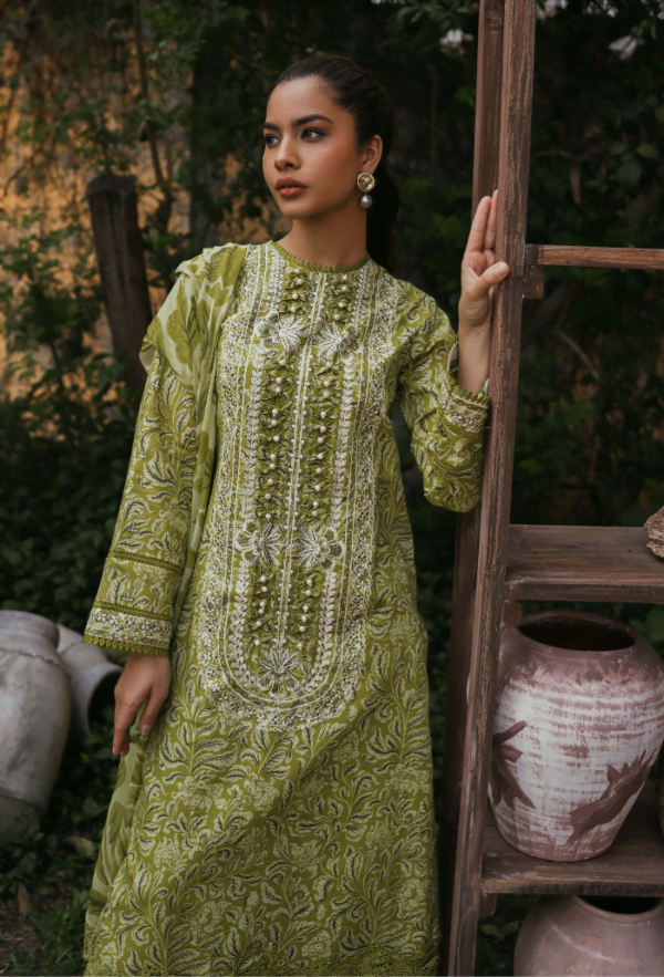 Gardenia D-09 Embroidered Lawn Collection 2024