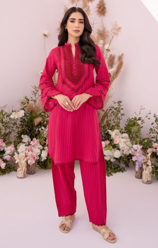 Hana Sunshine Sartorial Stitched Rouge Sartorial Stitched Summer Solids 2Pc Collection 2024