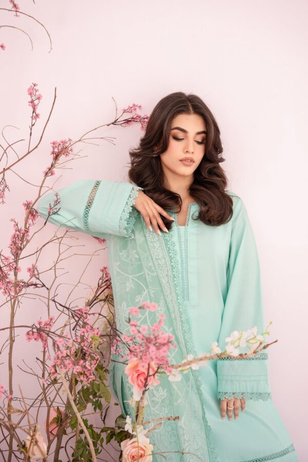 Hana Sunshine Sartorial Stitched Lagoon Sartorial Stitched Summer Solids 3Pc Collection 2024