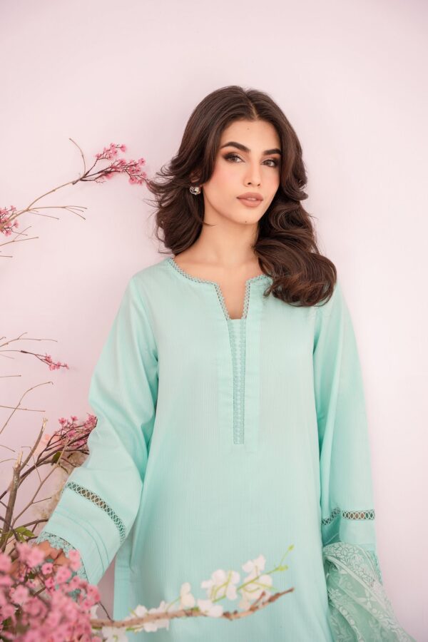 Hana Sunshine Sartorial Stitched Lagoon Sartorial Stitched Summer Solids 3Pc Collection 2024