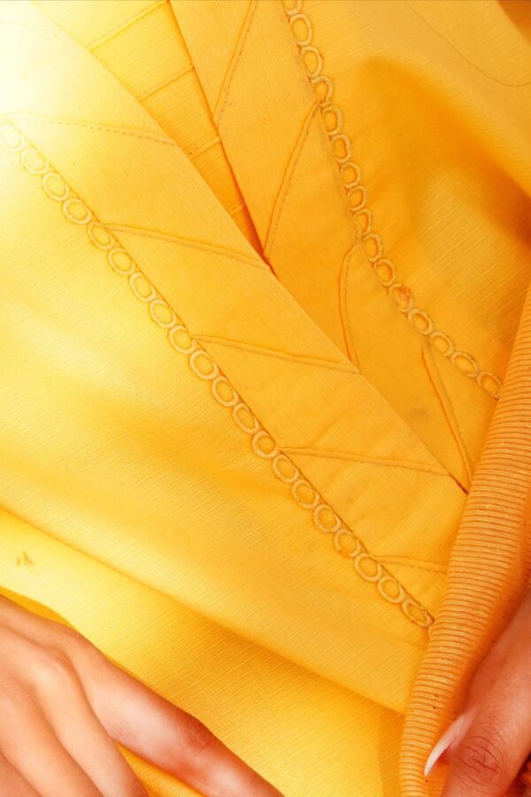 Hana Sunshine Sartorial Stitched Saffron Sartorial Stitched Summer Solids 3Pc Collection 2024
