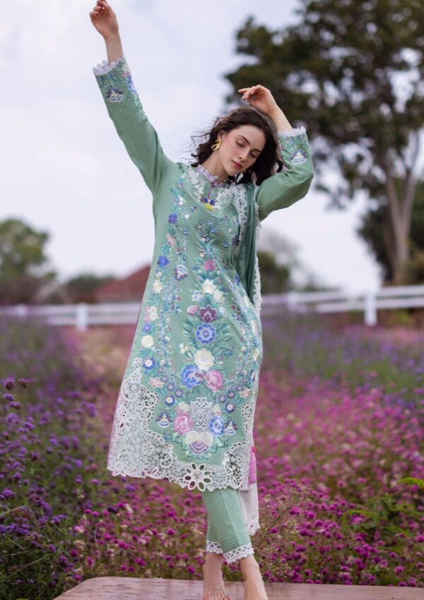 Mushq The Secret Garden Mh 2A Hemline Lawn Collection