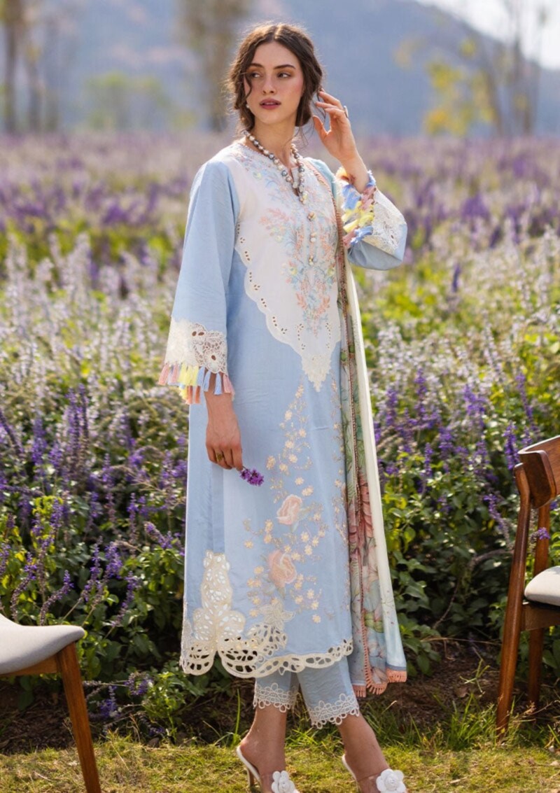 Mushq The Secret Garden Mh 7A Hemline Lawn Collection