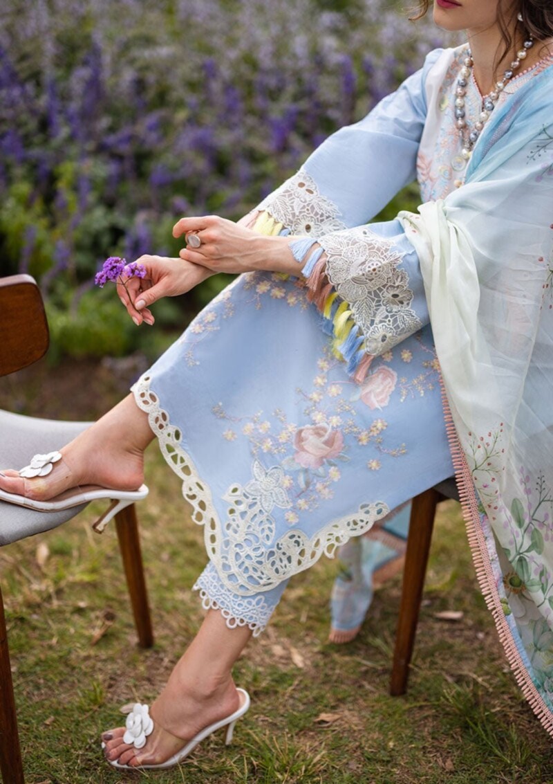 Mushq The Secret Garden Mh 7A Hemline Lawn Collection