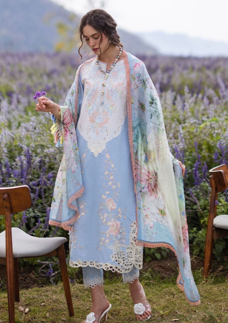 Mushq The Secret Garden Mh 7A Hemline Lawn Collection