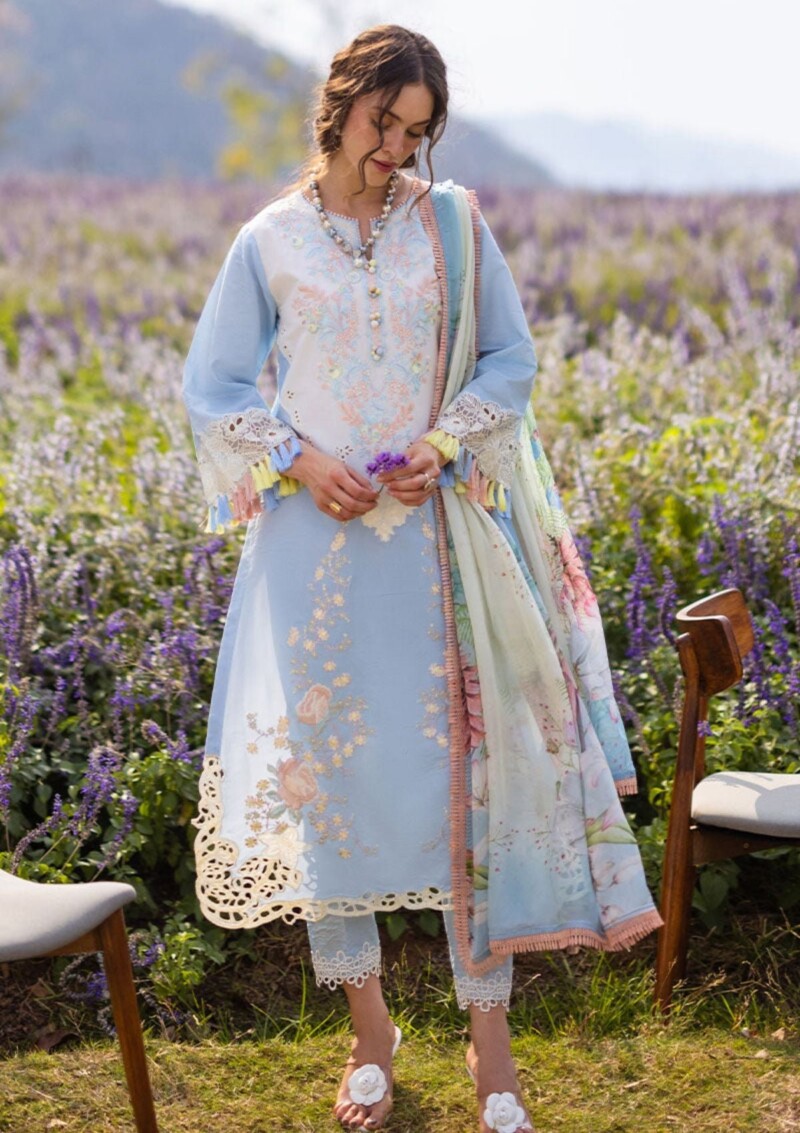 Mushq The Secret Garden Mh 7A Hemline Lawn Collection