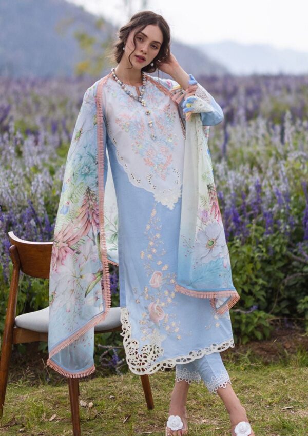 Mushq The Secret Garden Mh 7A Hemline Lawn Collection