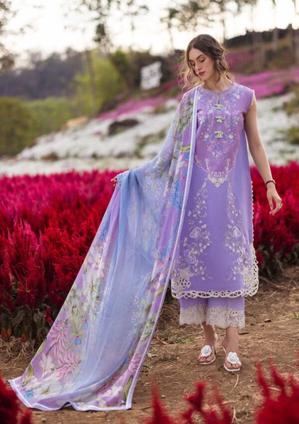 Mushq The Secret Garden Mh 7B Hemline Lawn Collection