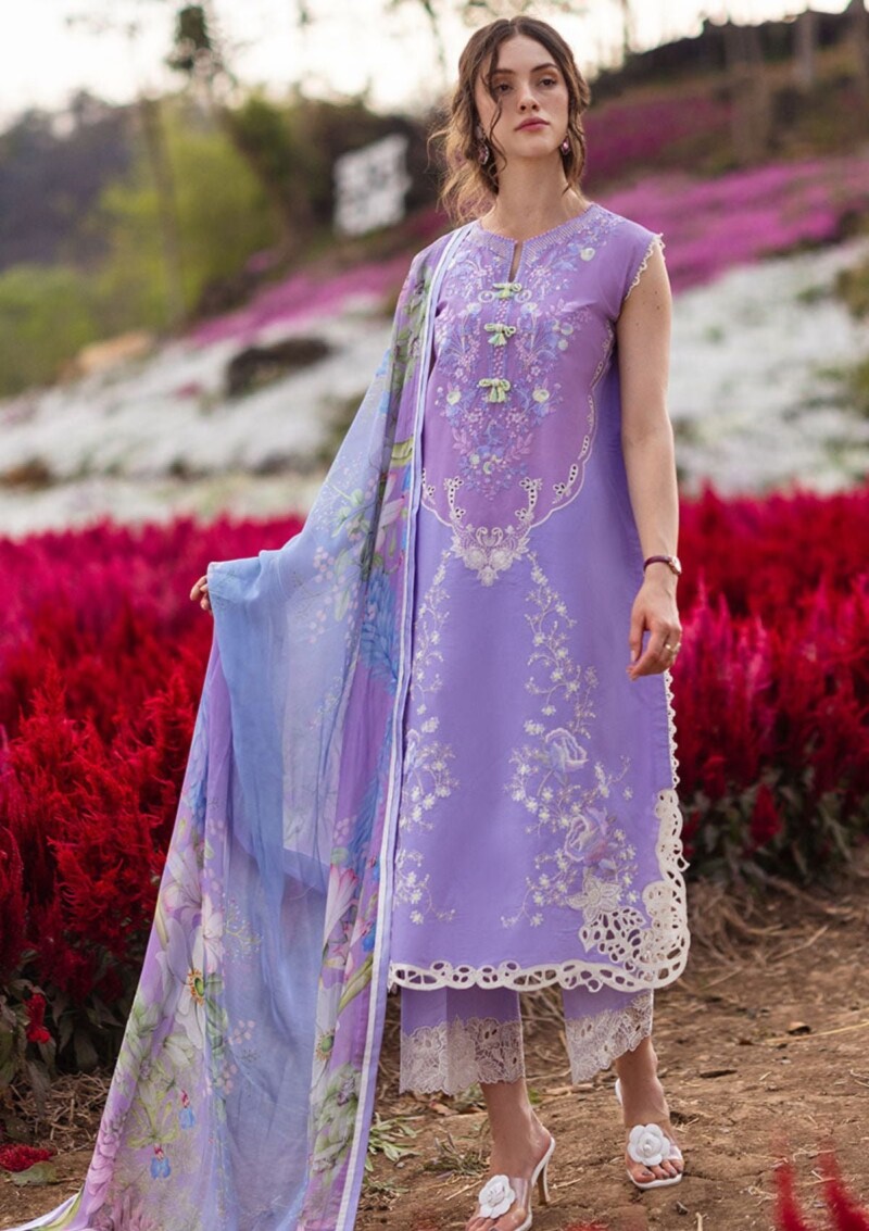 Mushq The Secret Garden Mh 7B Hemline Lawn Collection