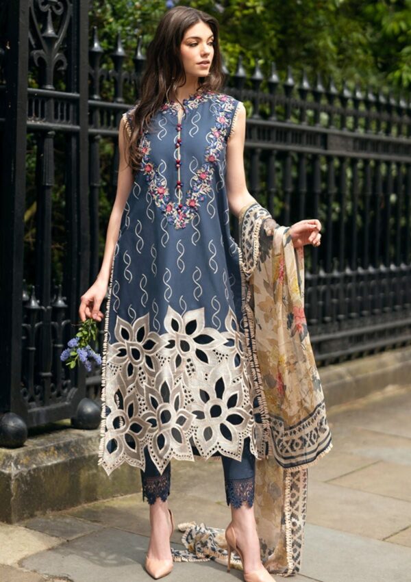 Mushq Hmc 03 Petale Symphony Hemline Odyssey Lawn Collection