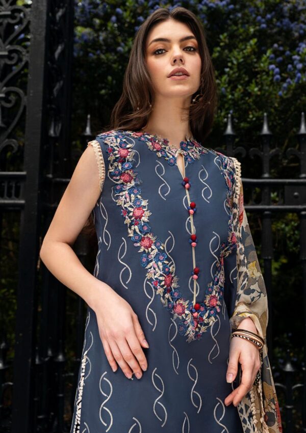 Mushq Hmc 03 Petale Symphony Hemline Odyssey Lawn Collection