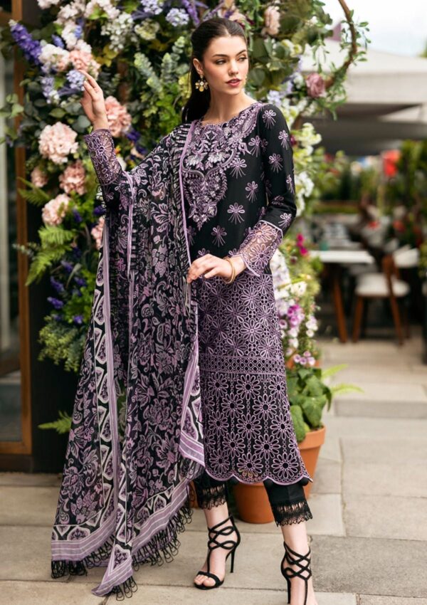 Mushq Hmc 05 Luxe Lace Hemline Odyssey Lawn Collection