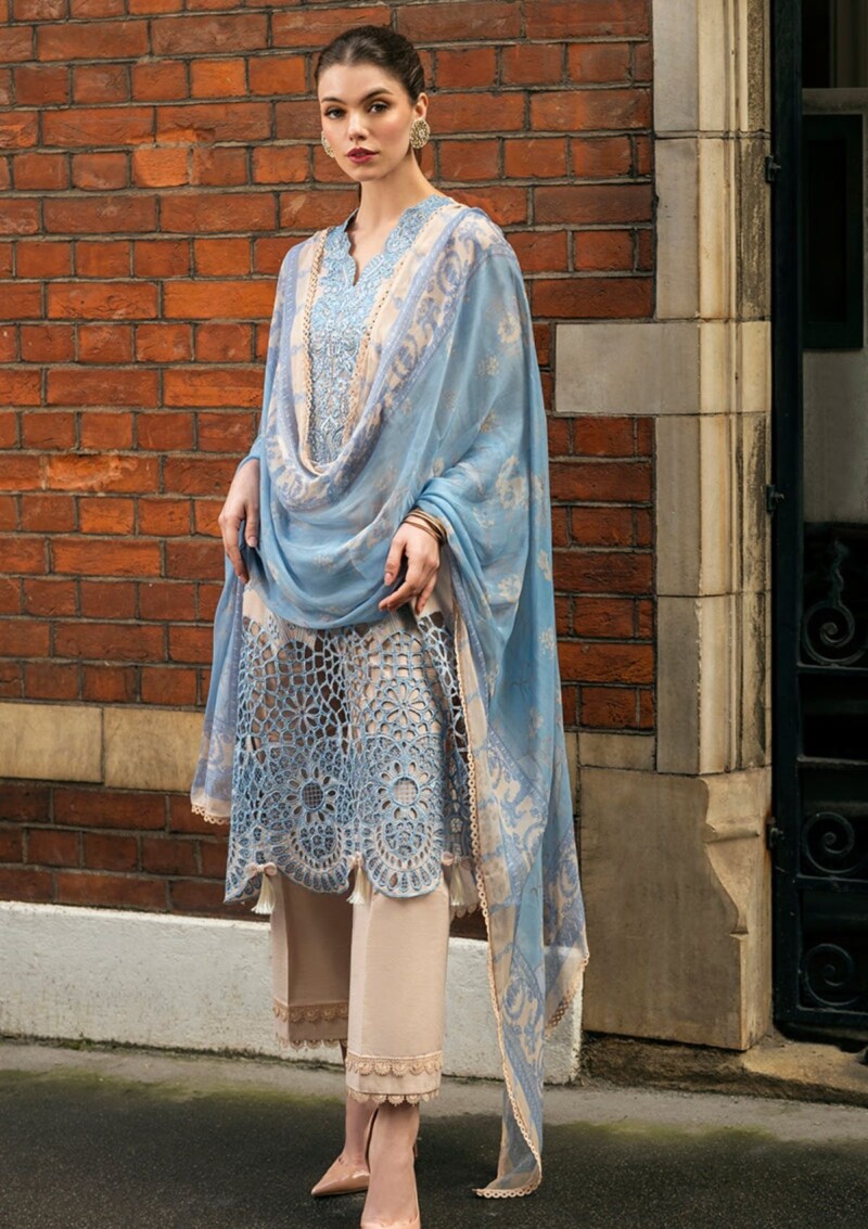 Mushq Hmc 07 Mystical Muse Hemline Odyssey Lawn Collection