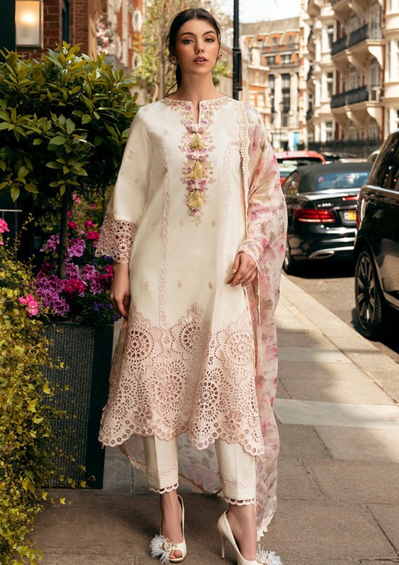 Mushq Hmc 08 Mocha Muse Hemline Odyssey Lawn Collection