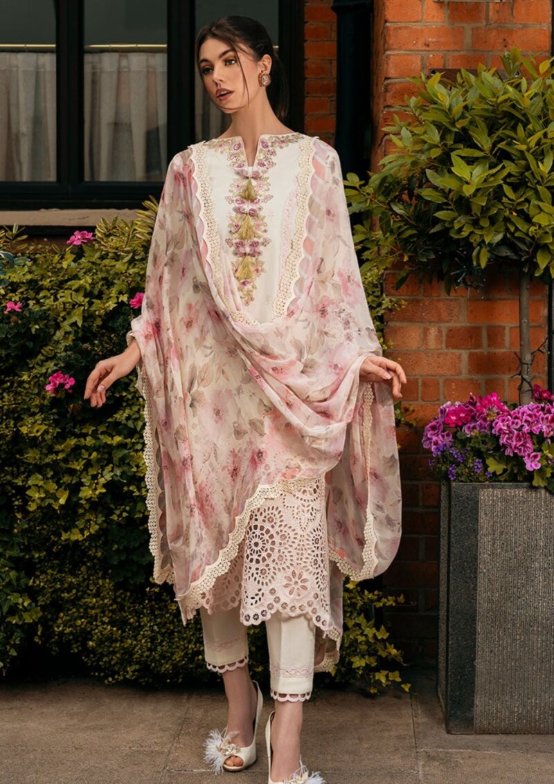 Mushq Hmc 08 Mocha Muse Hemline Odyssey Lawn Collection