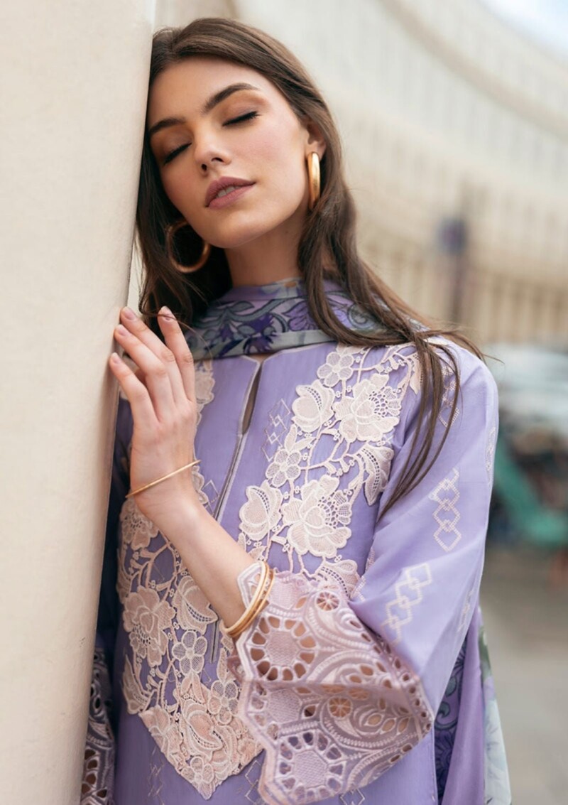 Mushq Hmc 09 Bloom Boulevard Hemline Odyssey Lawn Collection