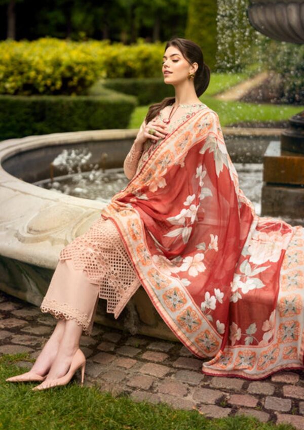 Mushq Hmc 12 Blooming Belle Hemline Odyssey Lawn Collection