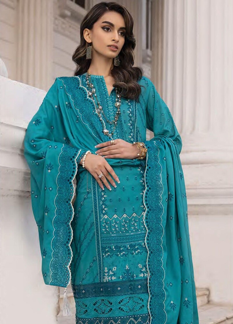 Lakhany Spring Lg-Aa-0017 Embroidered Lawn 3pc Suit Collection 2024