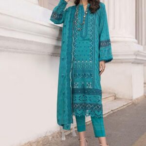 Lakhany Spring Lg-Aa-0017 Embroidered Lawn 3pc Suit Collection 2024