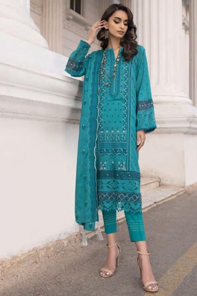 Lakhany Spring Lg-Aa-0017 Embroidered Lawn 3pc Suit Collection 2024