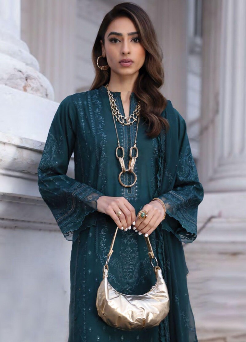 Lakhany Spring Lg-Am-0056 Embroidered Lawn 3pc Suit Collection 2024