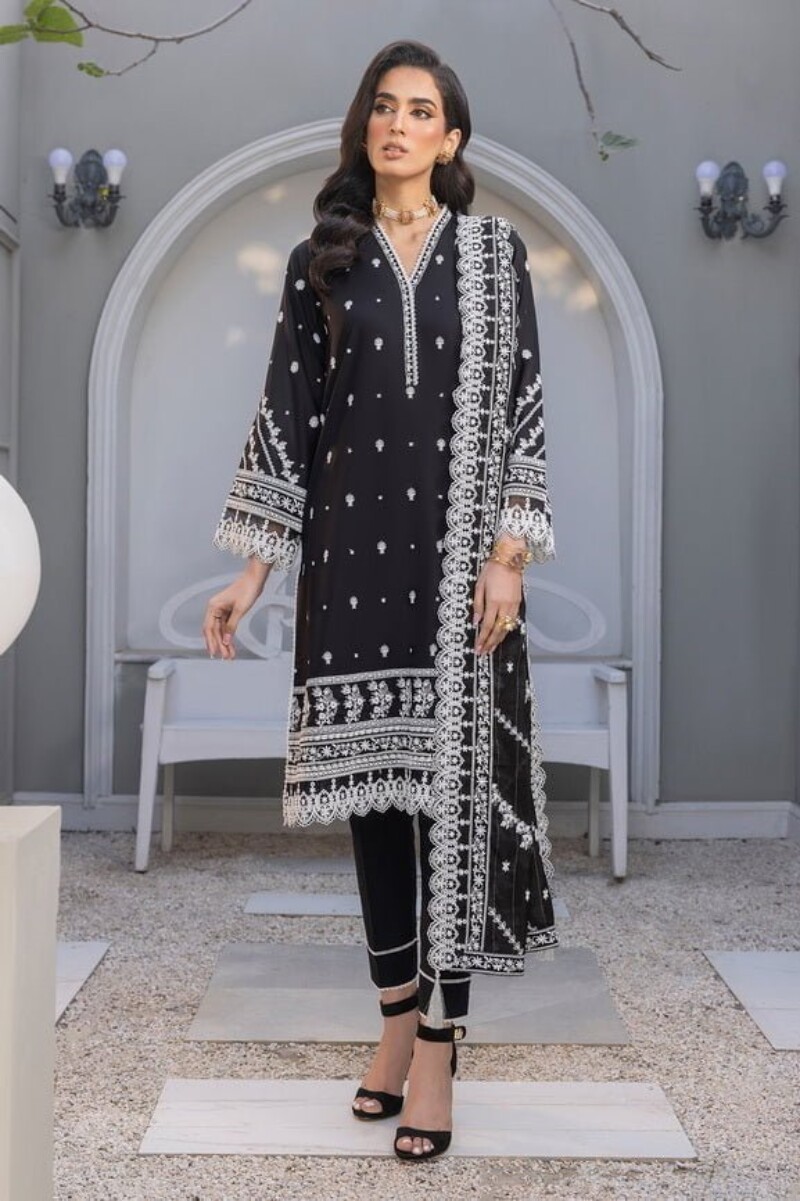 Lakhany Lg-Am-0061 Eid Embroidered Lawn 3Pc Suit Collection 2024