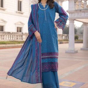 Lakhany Spring Lg-Ea-0460 Embroidered Lawn 3pc Suit Collection 2024