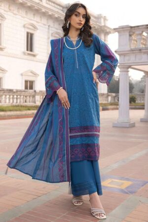 Lakhany Spring Lg-Ea-0460 Embroidered Lawn 3pc Suit Collection 2024