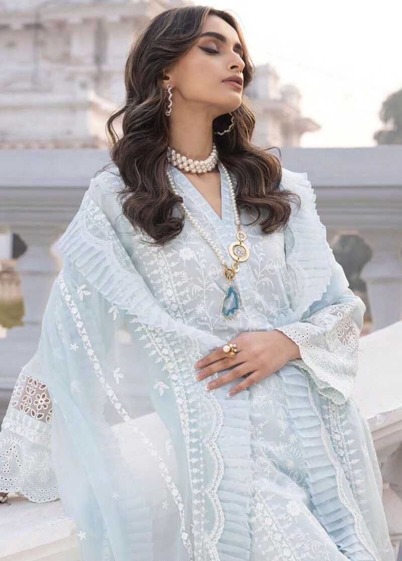 Lakhany Spring Lg-Iz-0051 Embroidered Lawn 3Pc Suit Collection 2024