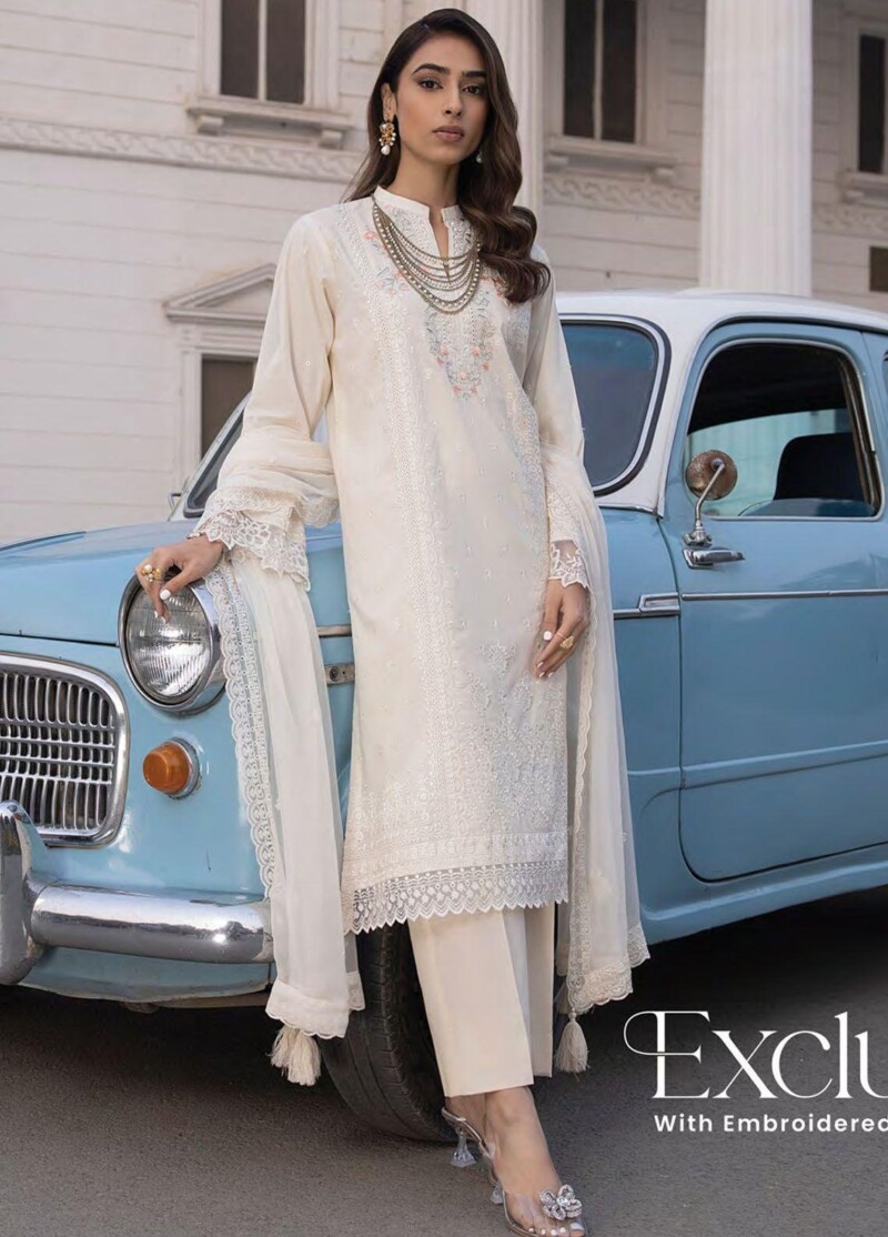 Lakhany Spring Lg-Iz-0075 Embroidered Lawn 3Pc Suit Collection 2024