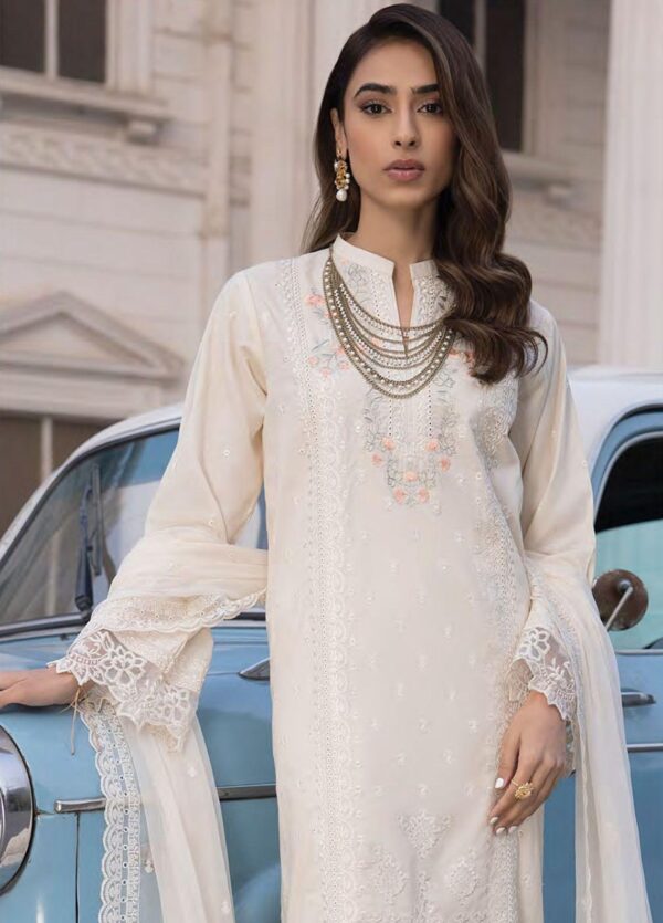 Lakhany Spring Lg-Iz-0075 Embroidered Lawn 3Pc Suit Collection 2024