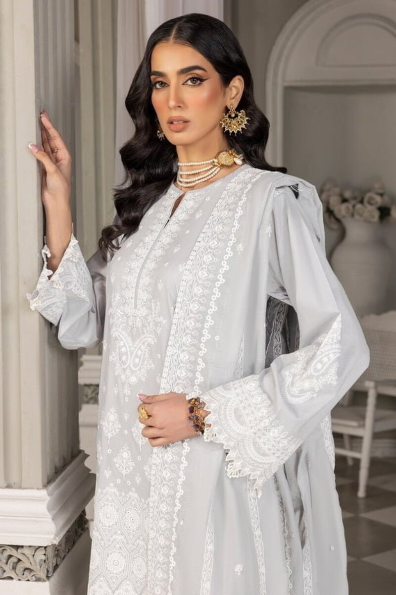 Lakhany Lg-Iz-0084 Eid Embroidered Lawn 3Pc Suit Collection 2024