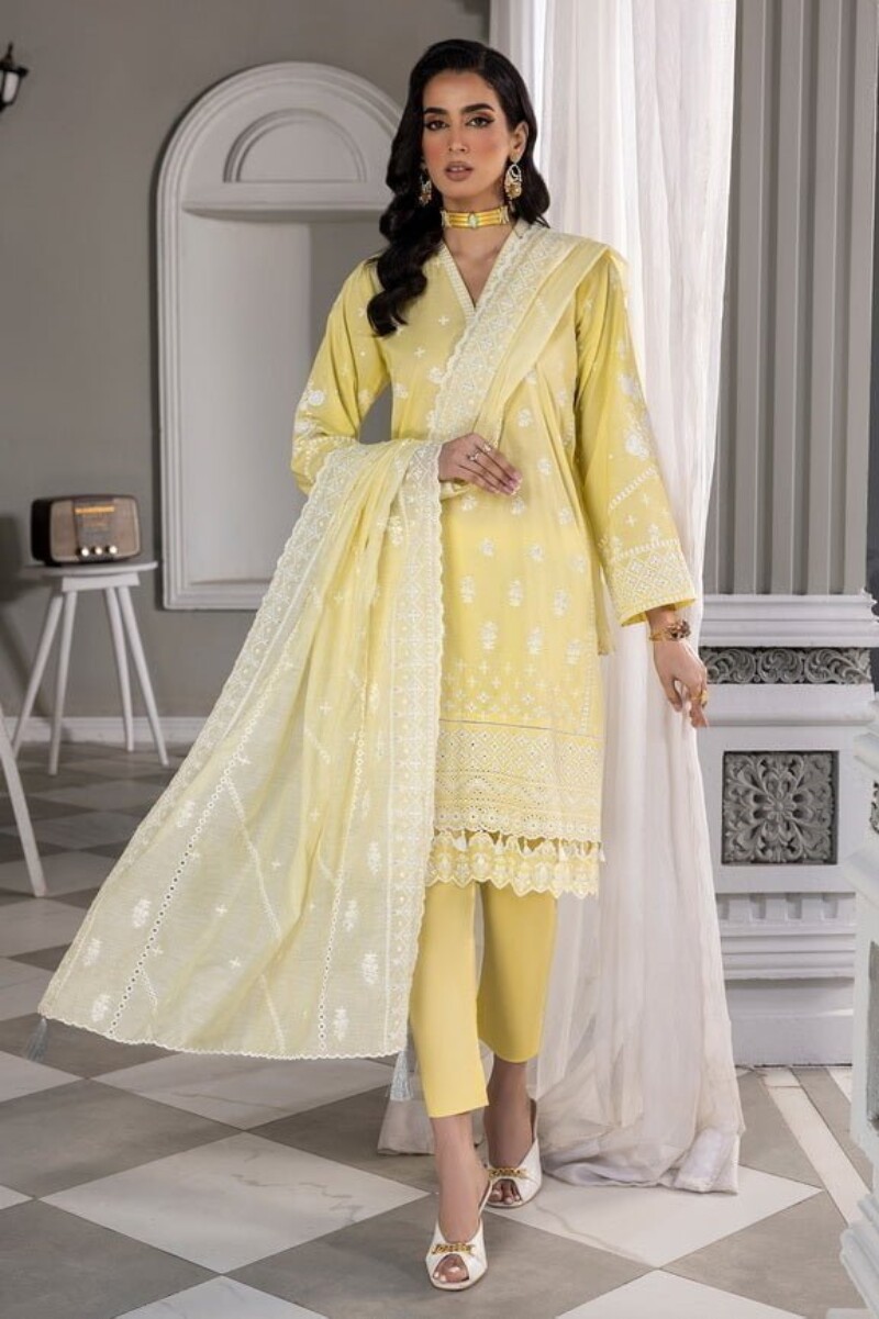 Lakhany Lg-Iz-0085 Eid Embroidered Lawn 3Pc Suit Collection 2024