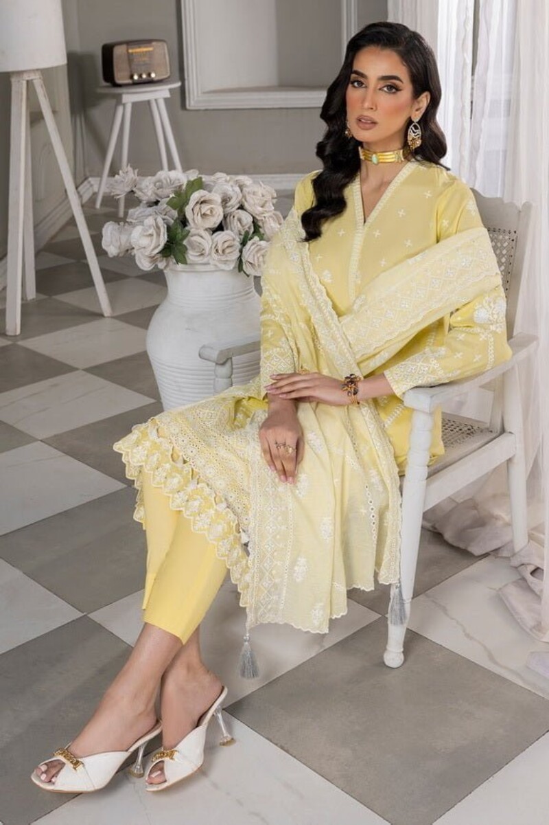 Lakhany Lg-Iz-0085 Eid Embroidered Lawn 3Pc Suit Collection 2024