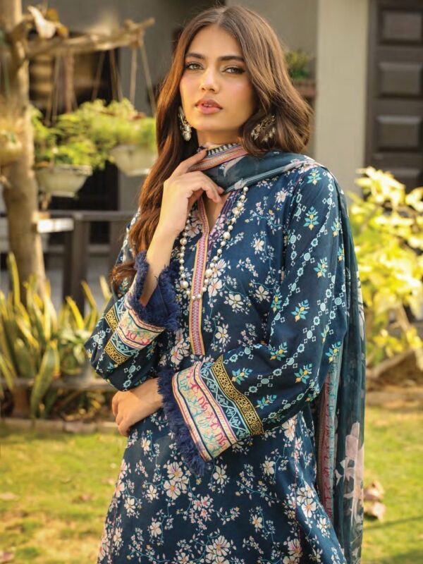 Komal Lg-Iz-0088-B Printed Lawn 3Pc Suit Collection 2024