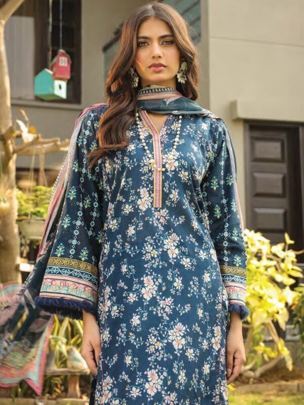 Komal Lg-Iz-0088-B Printed Lawn 3Pc Suit Collection 2024