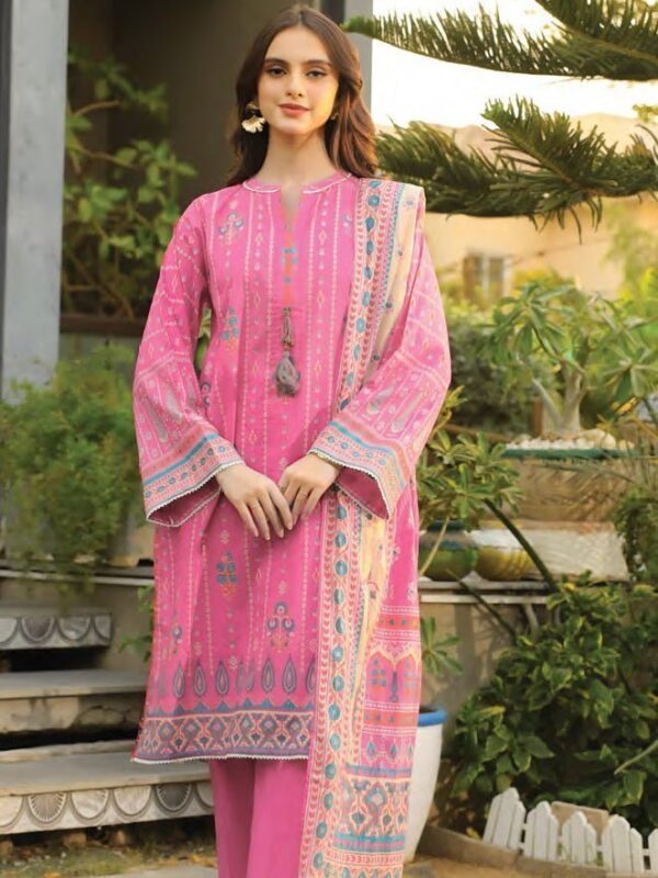 Komal Lg-Mm-0011-B Printed Lawn 3Pc Suit Collection 2024